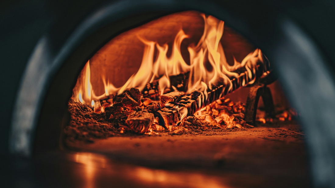 Kiln dried logs burning in a multi fuel burner